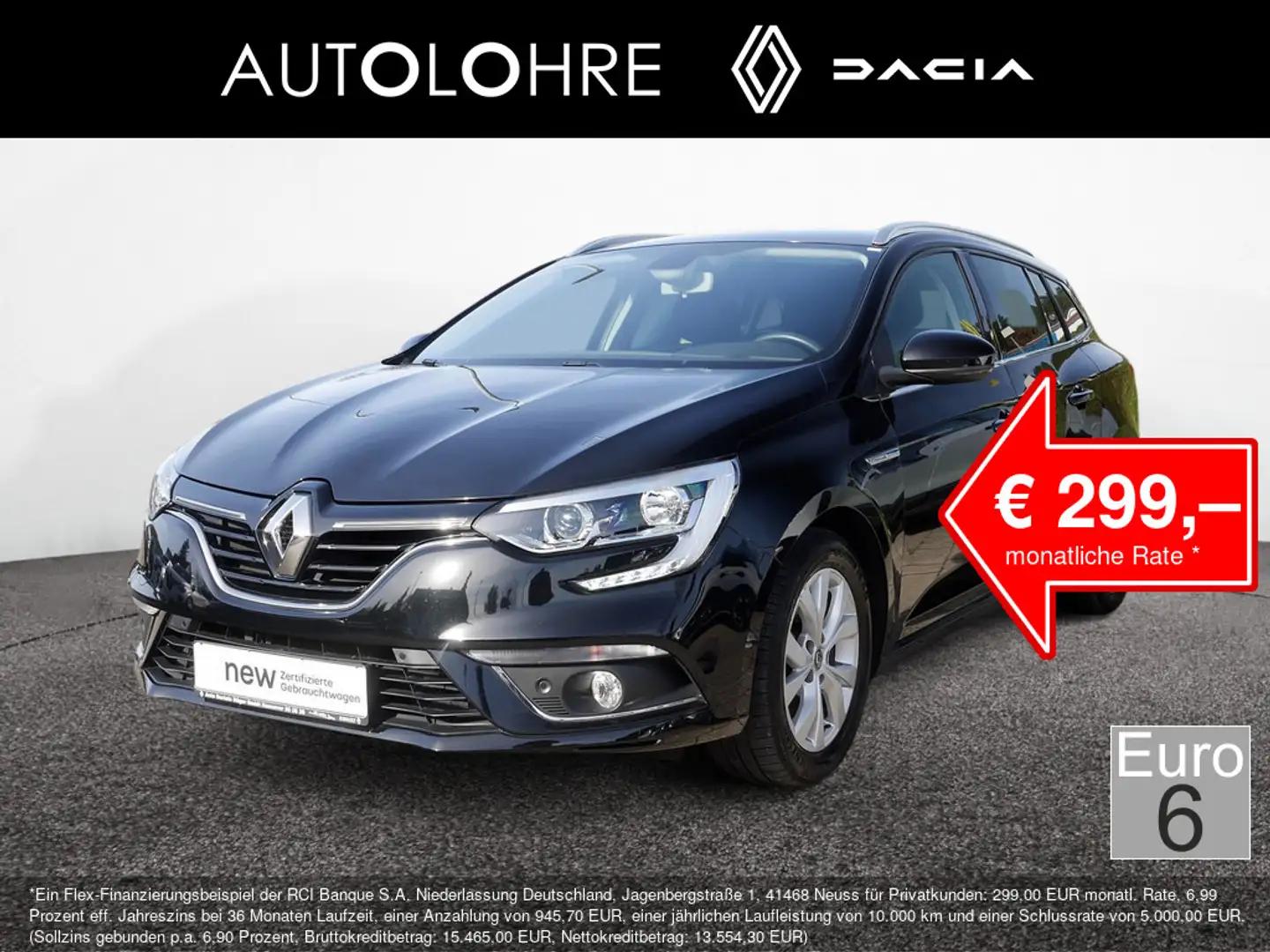 Renault Megane Grandtour Limited Deluxe TCe 140 GPF EDC Schwarz - 1