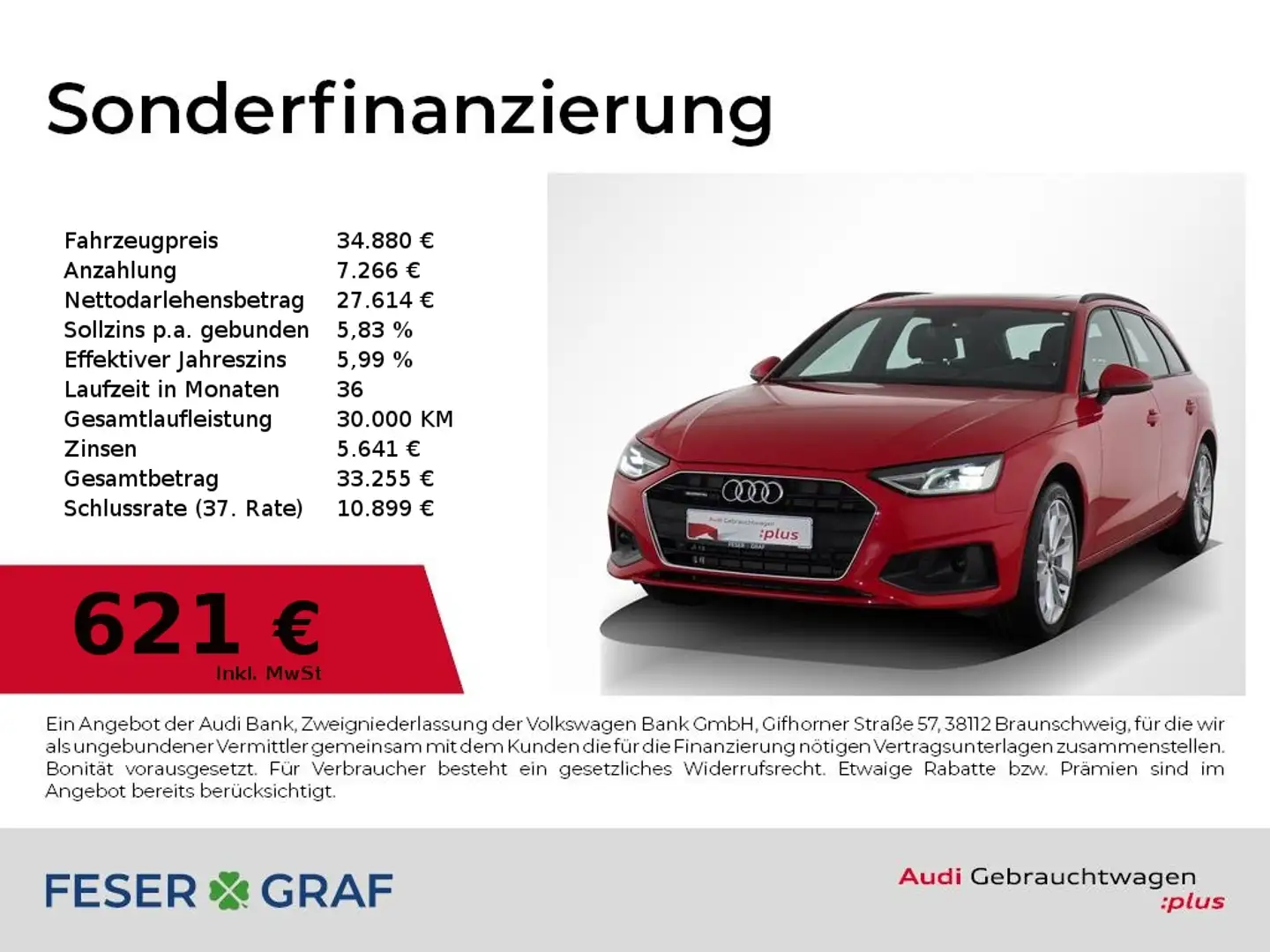 Audi A4 Avant S line 40 TDI S tronic quattro AHK / PANO / Rot - 1