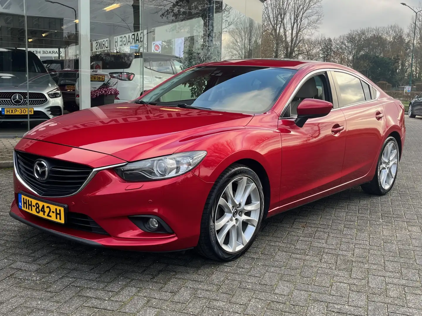 Mazda 6 2.0 HP GT-M | Schuifdak | Leder | Trekhaak | Camer Rouge - 1