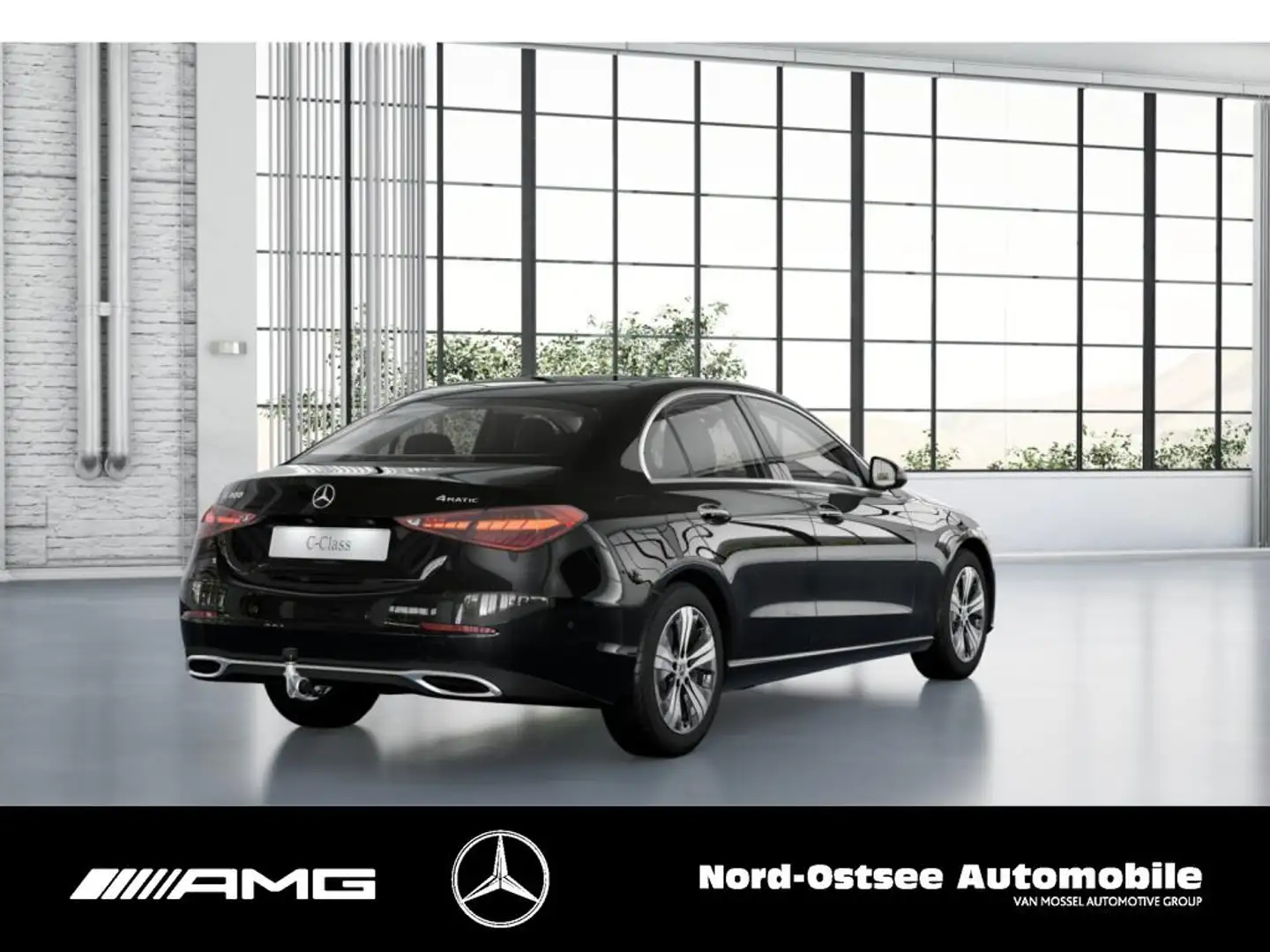 Mercedes-Benz C 300 AVANTGARDE 4M PANO BURMESTER AHK KAMERA Schwarz - 2