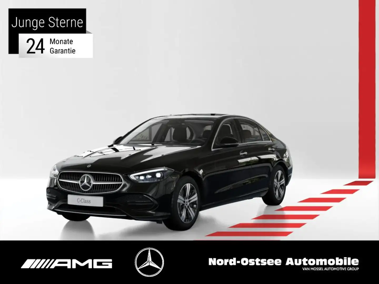 Mercedes-Benz C 300 AVANTGARDE 4M PANO BURMESTER AHK KAMERA Schwarz - 1