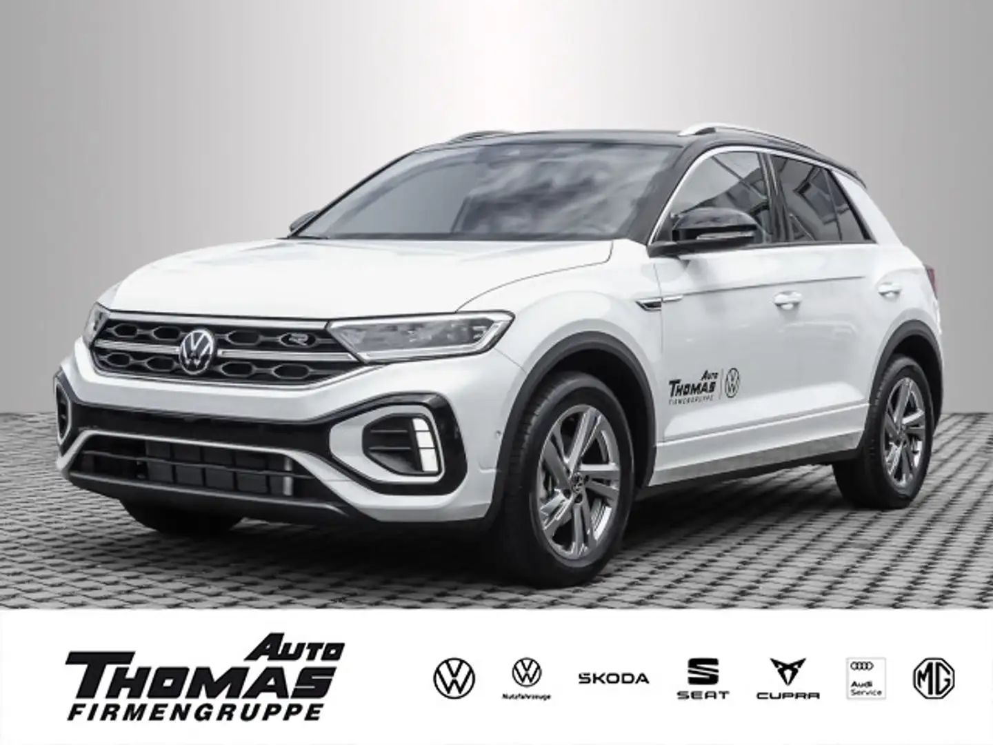 Volkswagen T-Roc R-Line AHK DSG Navi Rear View Weiß - 1