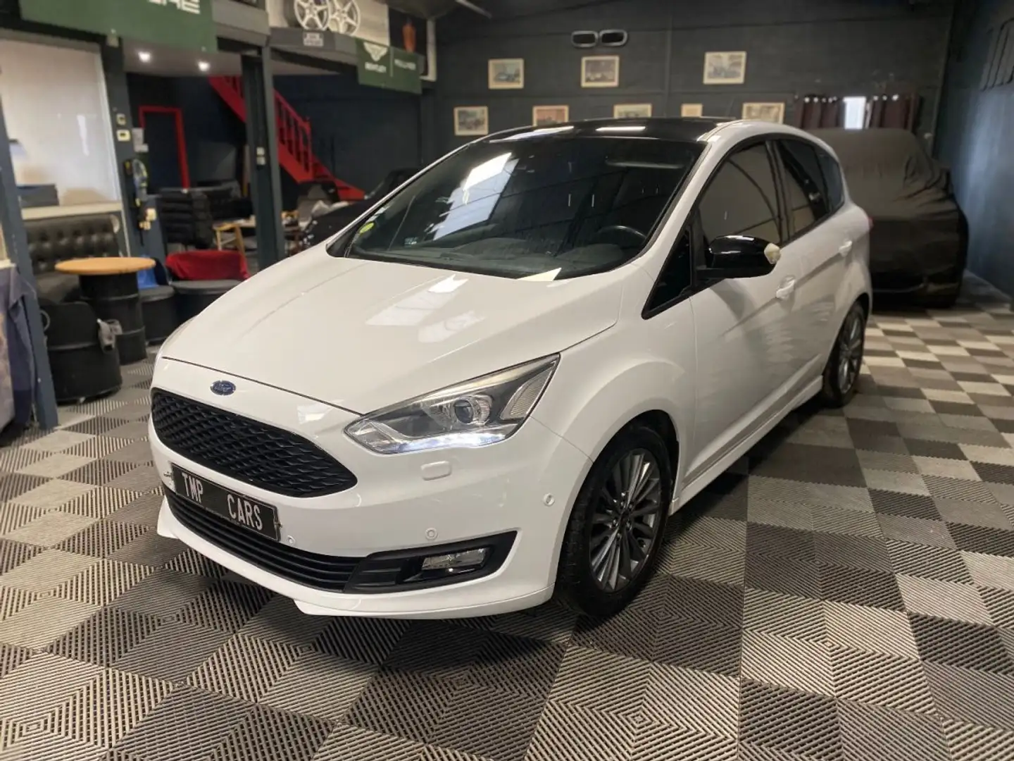 Ford C-Max c ii GRAND 1.5 TDCI 120 SPORT POWERSHIFT Blanc - 2