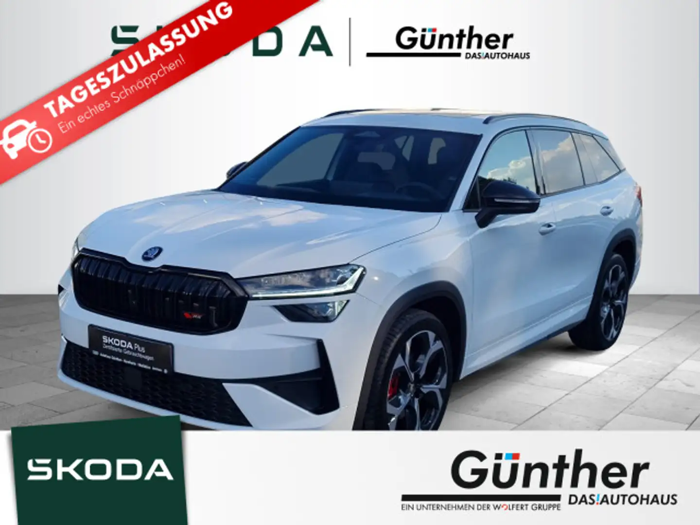 Skoda Kodiaq RS 2.0 TSI 4x4 +AHK+HEAD-UP+PANO+7SITZE Blanc - 1