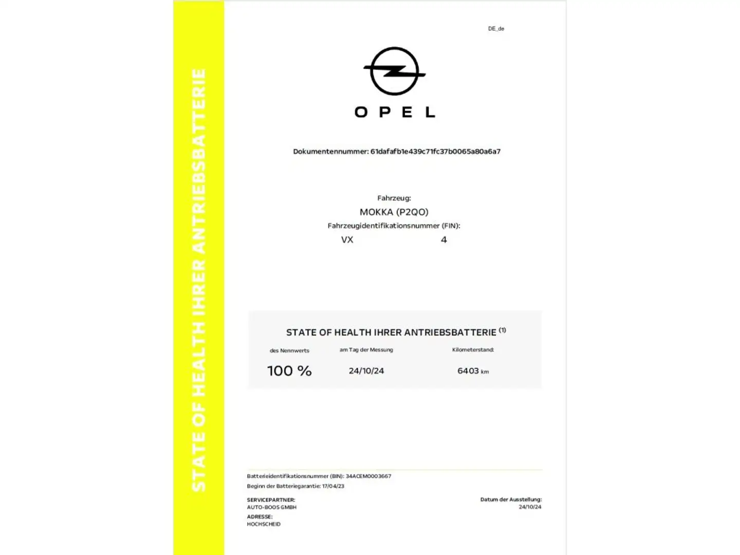 Opel Mokka-E Ultimate (B/B) Grau - 2