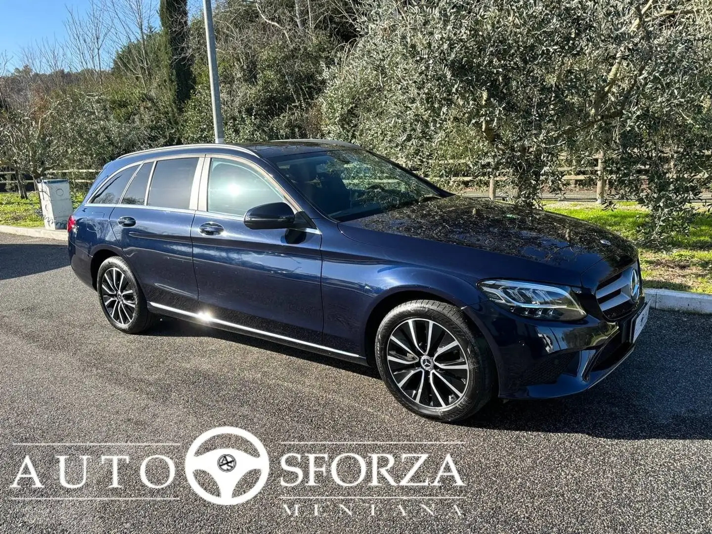 Mercedes-Benz C 180 SW D BusinessExtra Auto Tagliandata DoppioTettoE6d Blu/Azzurro - 1