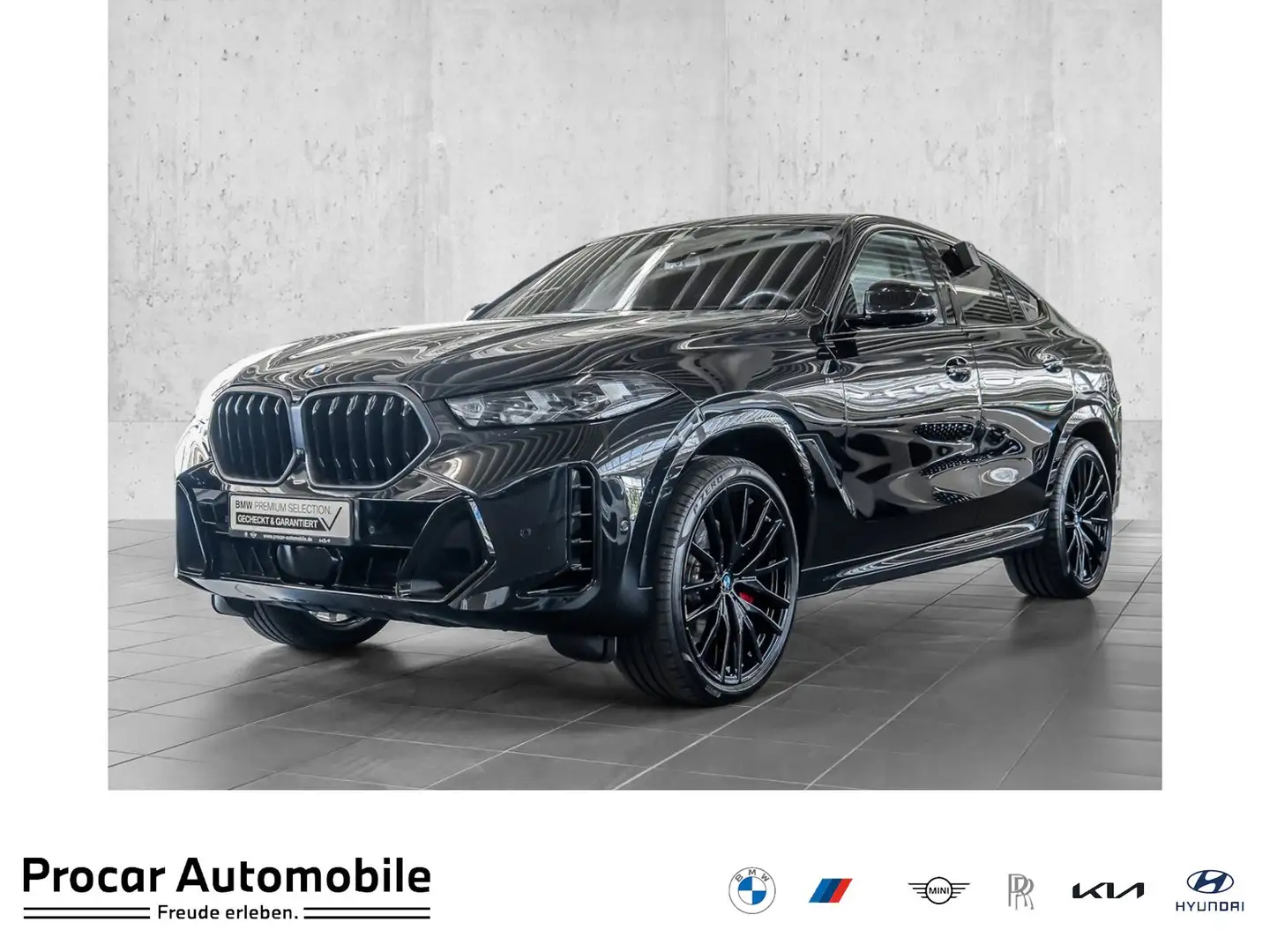 BMW X6 xDrive30d M Sport PANO HUD RFK NAVI LED PDC V+H Schwarz - 1
