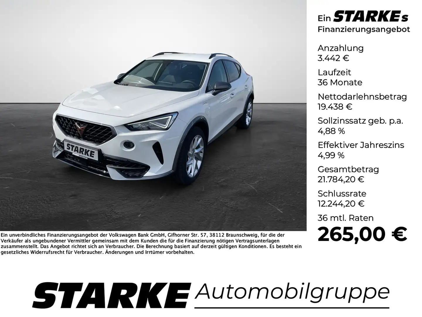 CUPRA Formentor 1.4 e-Hybrid DSG Weiß - 1