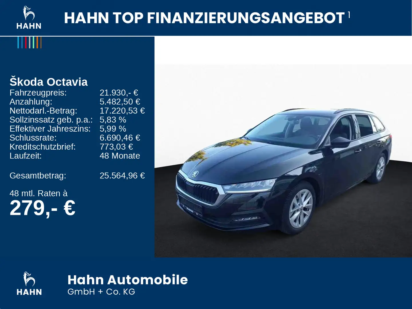 Skoda Octavia Combi 1.4TSI DSG iV Ambition Sitzhzg LED Schwarz - 2