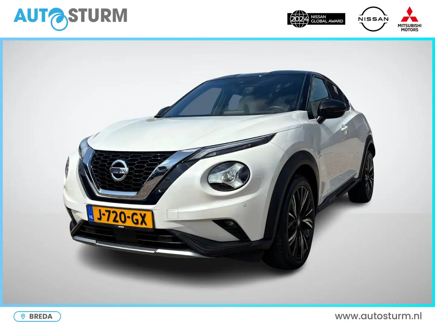 Nissan Juke 1.0 DIG-T N-Design / INTERIOR PACK LUXE! / Automaa Blanc - 1