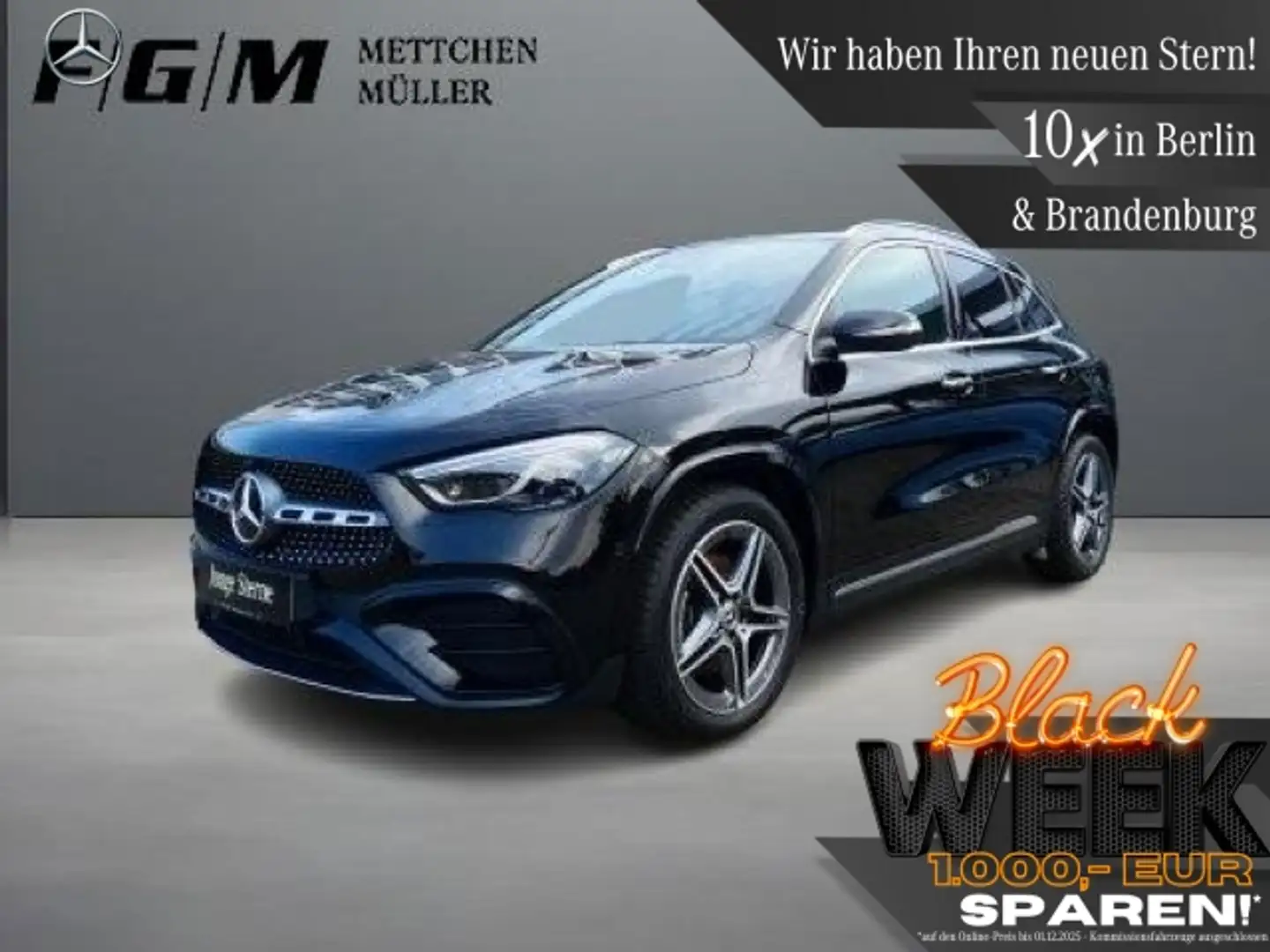 Mercedes-Benz GLA 200 AMG-Line KeyGo|MBeam|S-Dach|TWA|360|AHK Schwarz - 1