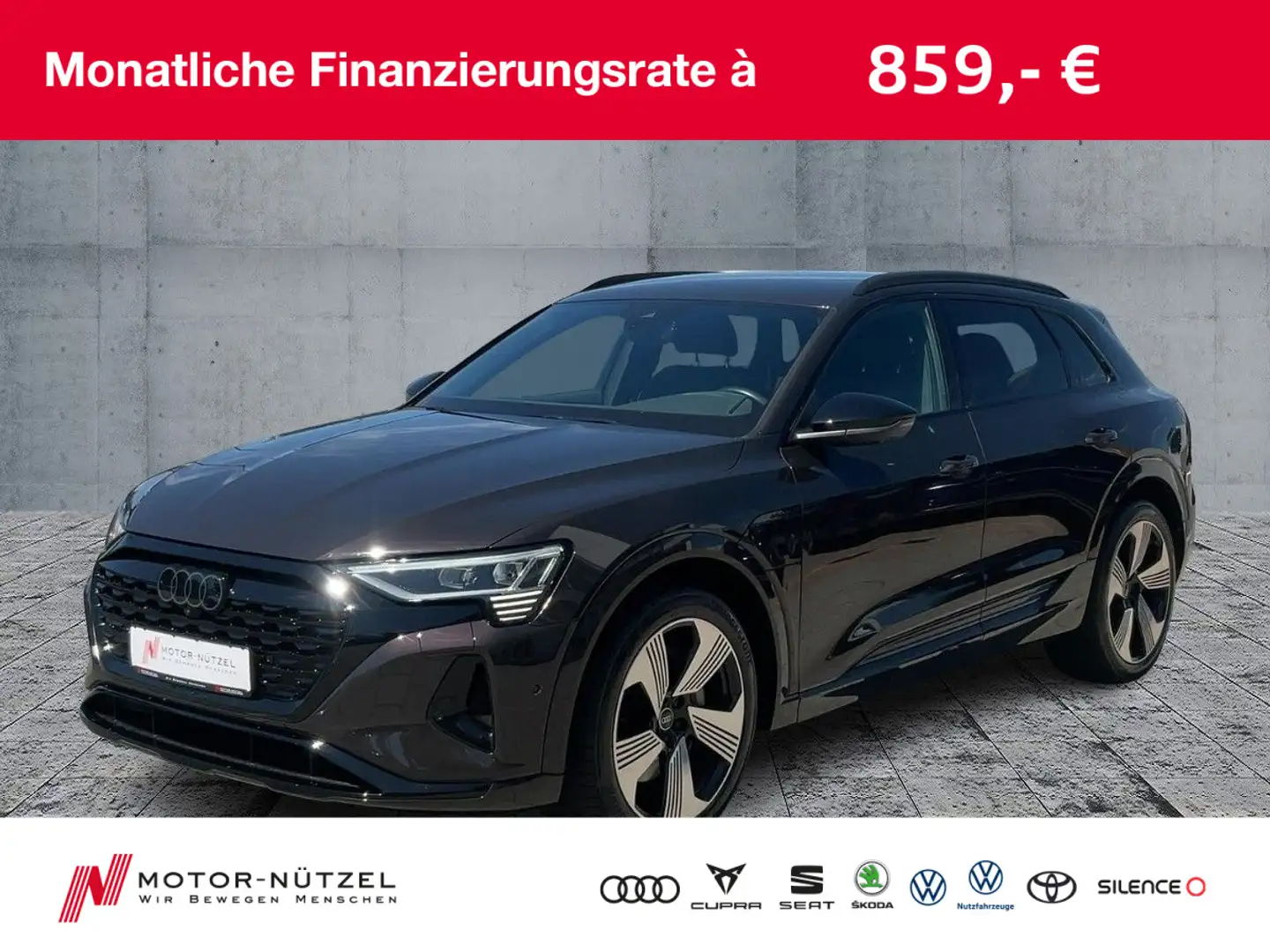 Audi Q8 e-tron 55 QU ADVANCED MATRIX+NAVI+B&O+AIR+ACC Brązowy - 1