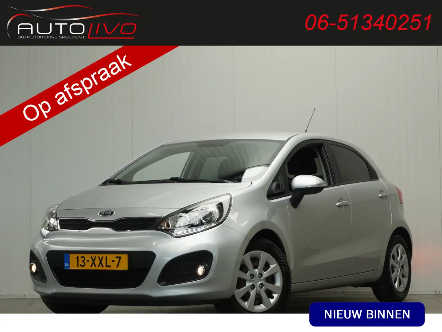 Kia Rio 1.2 CVVT Plus Pack NL AUTO! SUPER NET! Gris - 1