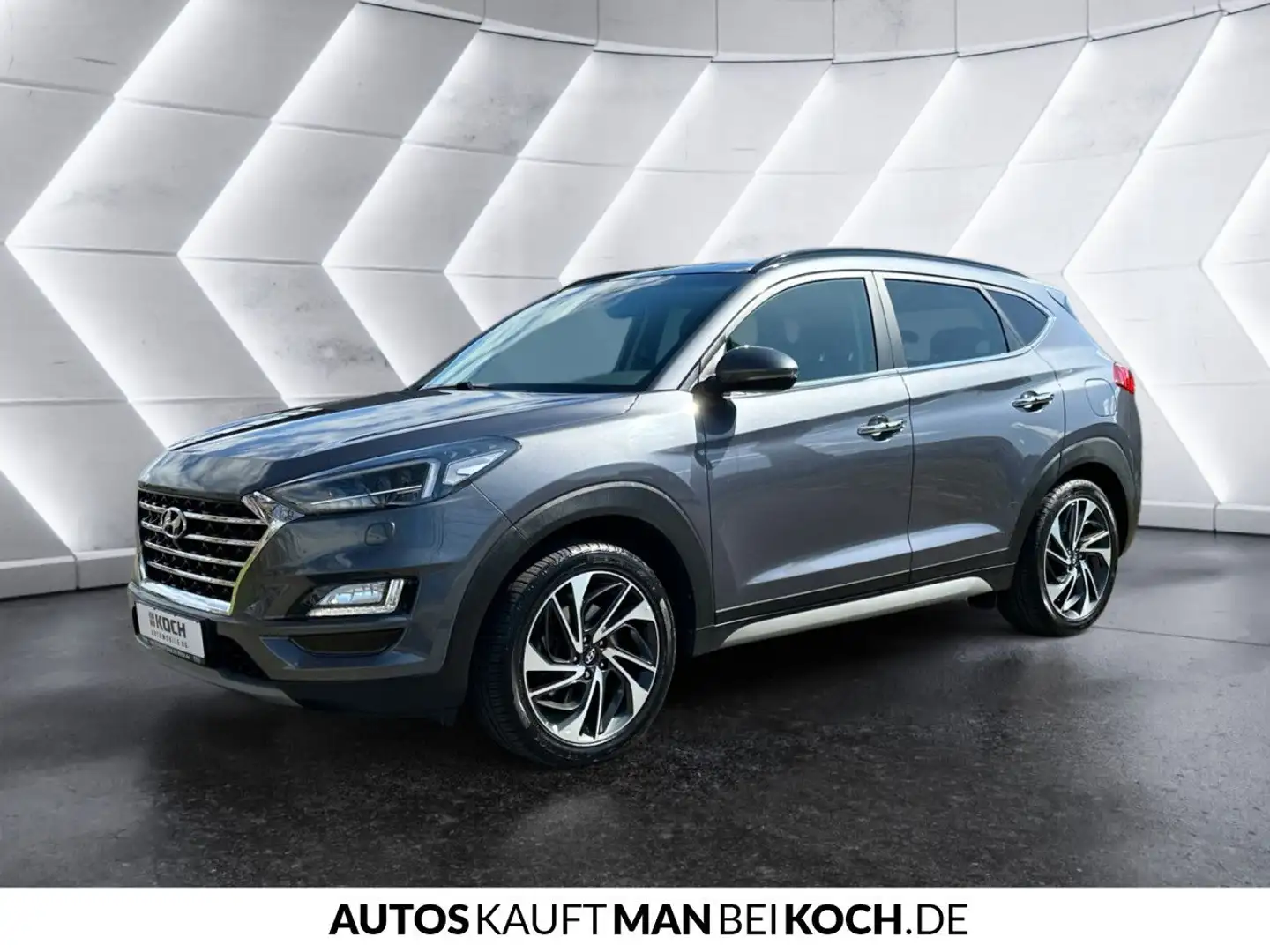 Hyundai TUCSON 1.6 CRDi 2WD DCT Premium AHK NAVI SHZ 360 Grijs - 2