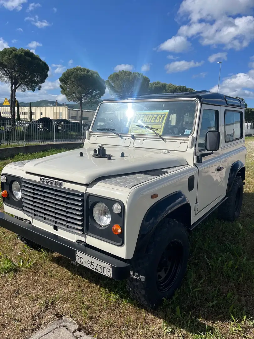 Land Rover Defender 90 2.5 td County SW Blanc - 1