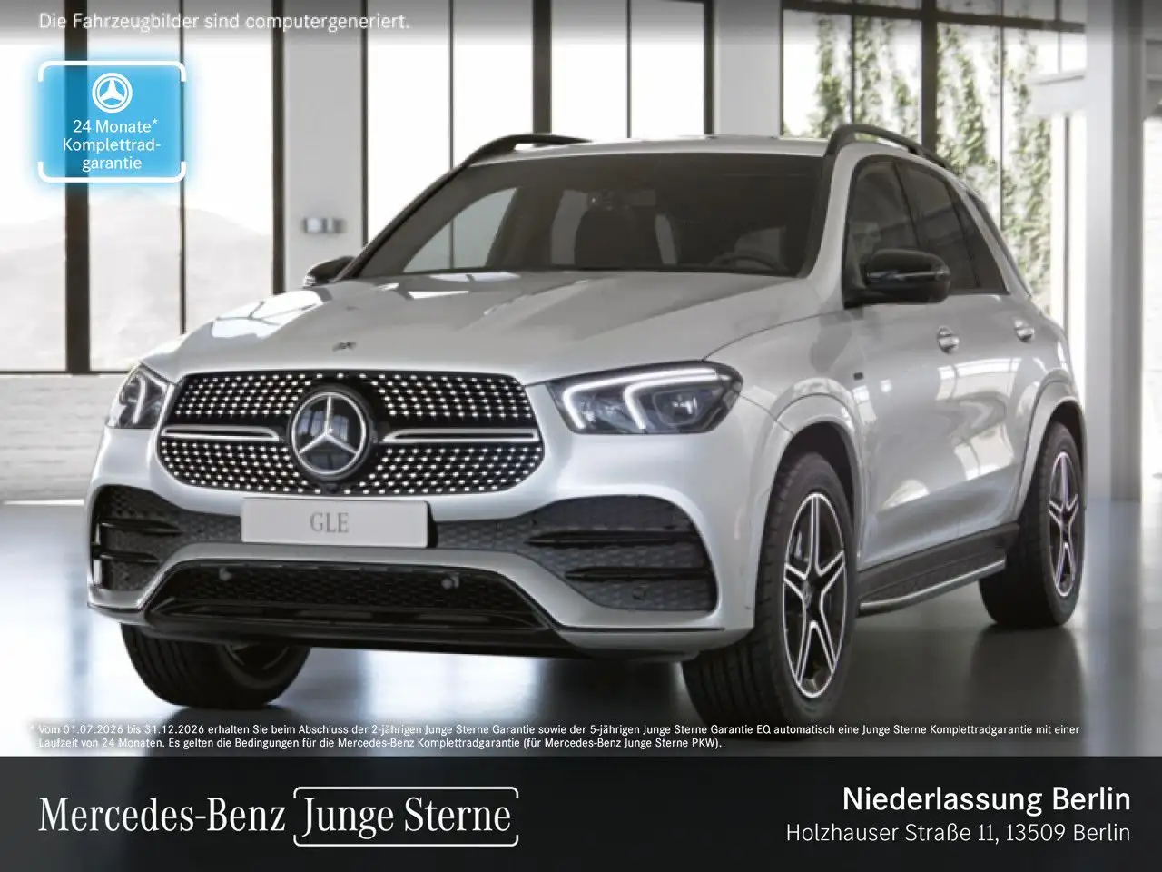 Mercedes-Benz GLE 350 de 4M AMG+NIGHT+360+MULTIBEAM+20"+SPUR+9G — photo 1 of 24