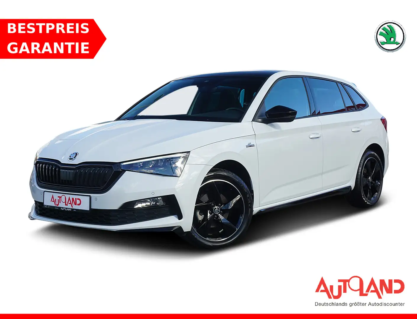 Skoda Scala Monte Carlo 1.0 TSI DSG LED Kamera SHZ 17Z Wit - 1