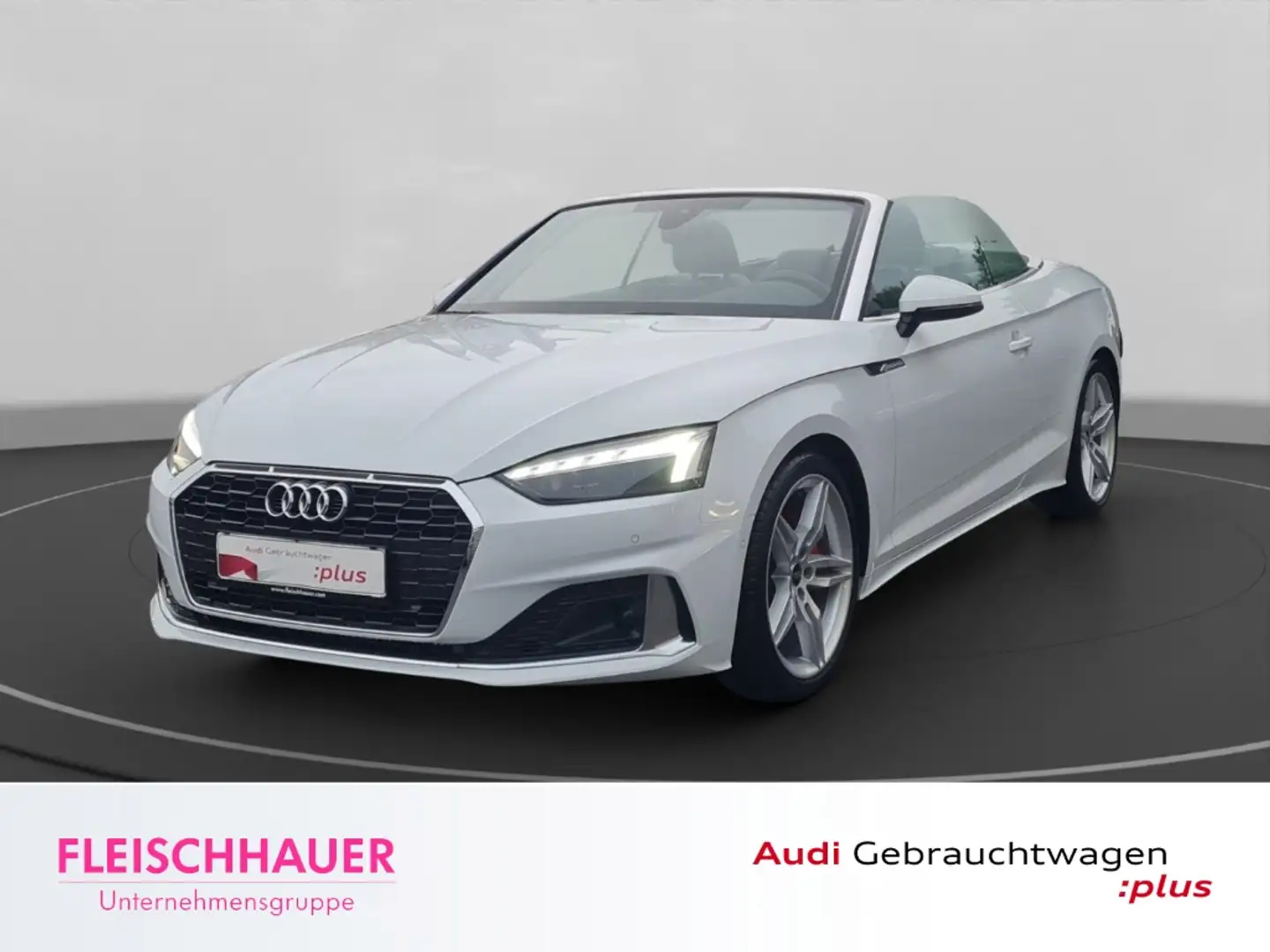 Audi A5 40 TDI Cabrio advanced  Navi+Matrix+CarPlay+ACC+AP Weiß - 1