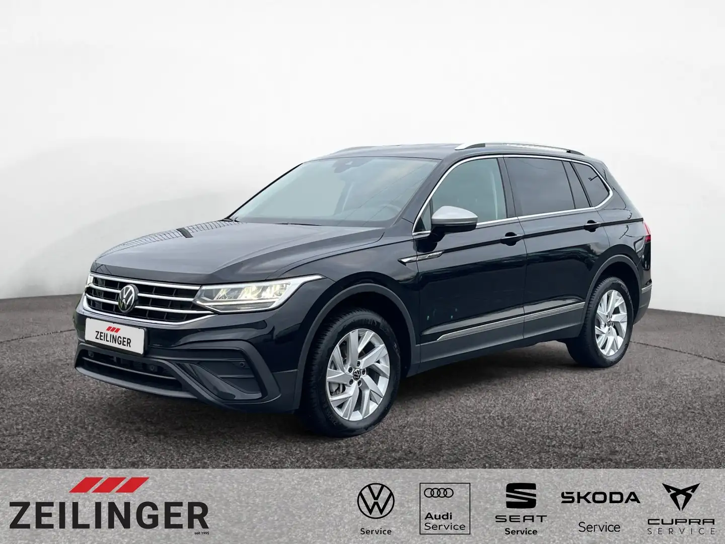 Volkswagen Tiguan Allspace Life TDI DSG|AHK|7S.|el.HECK|NAV Schwarz - 1