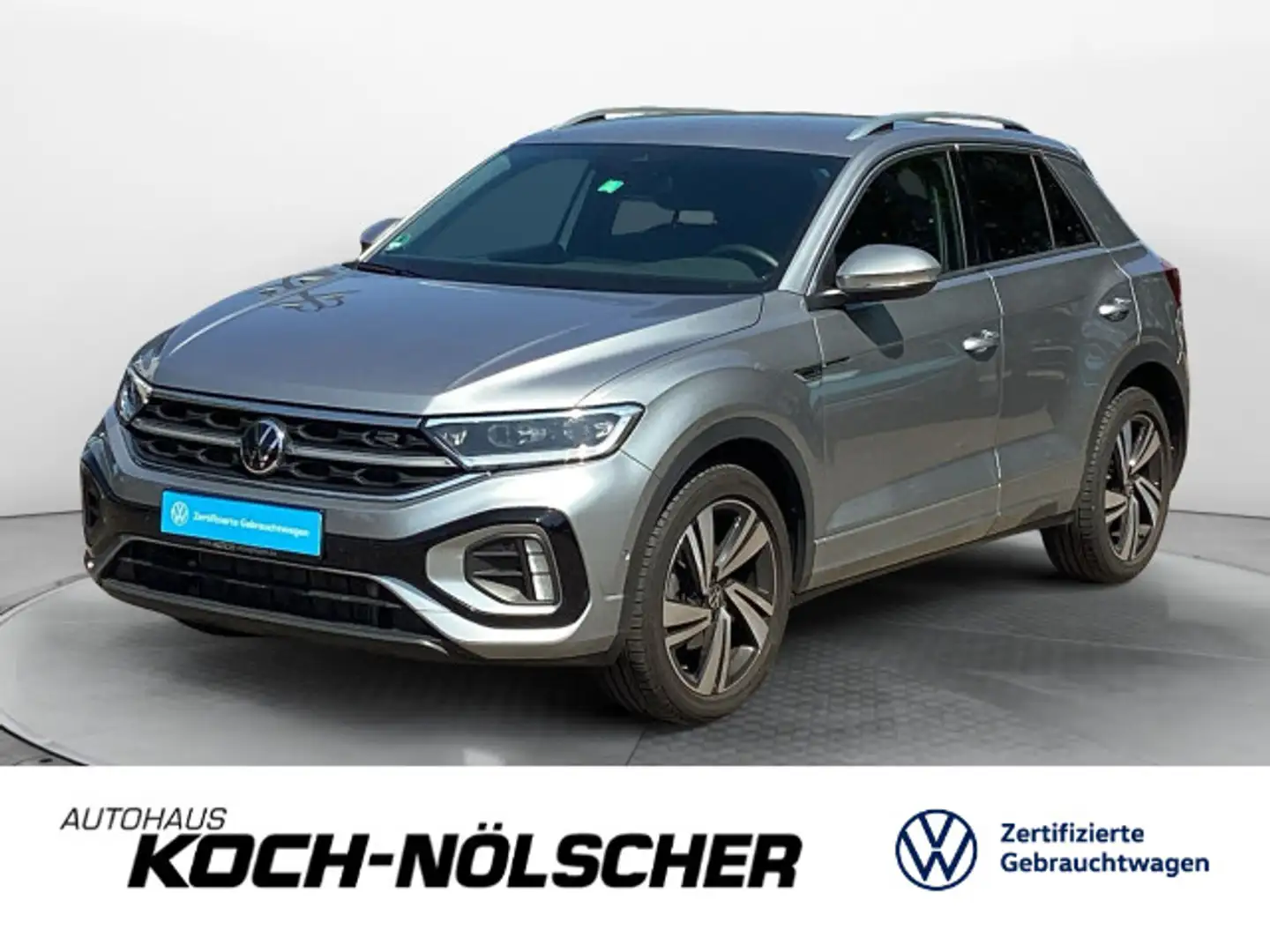 Volkswagen T-Roc 1.5TSI R-Line DSG Navi LED AHK beats Kamer Silber - 1