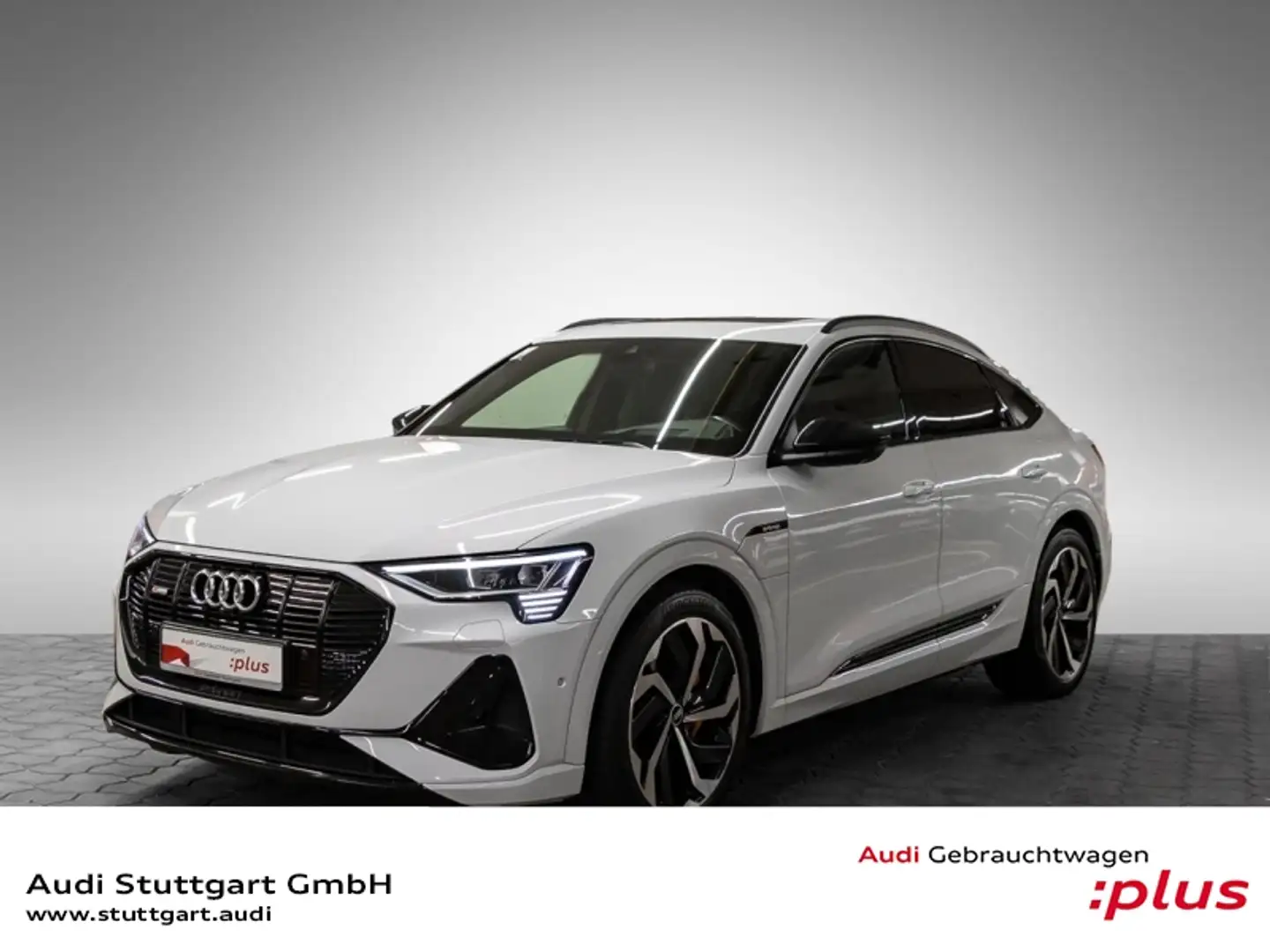 Audi e-tron Sportback 55 qu S line AHK HUD Pano B&O Weiß - 1