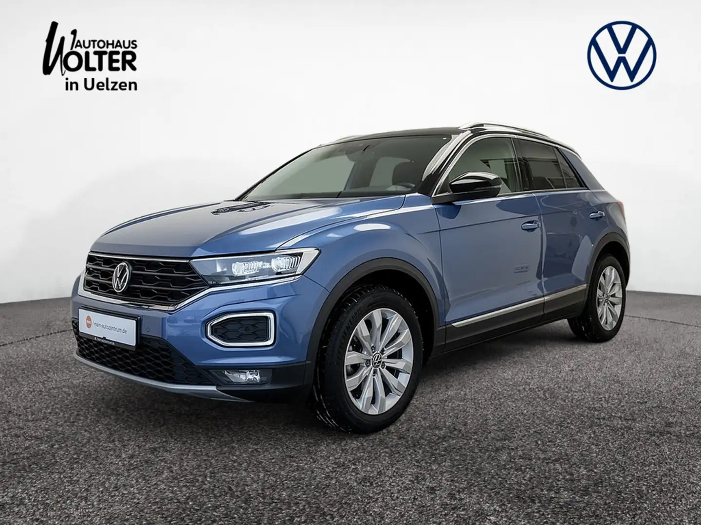 Volkswagen T-Roc 1.5 TSI Sport AHK KAM LED VIRTUAL ACC Blau - 1
