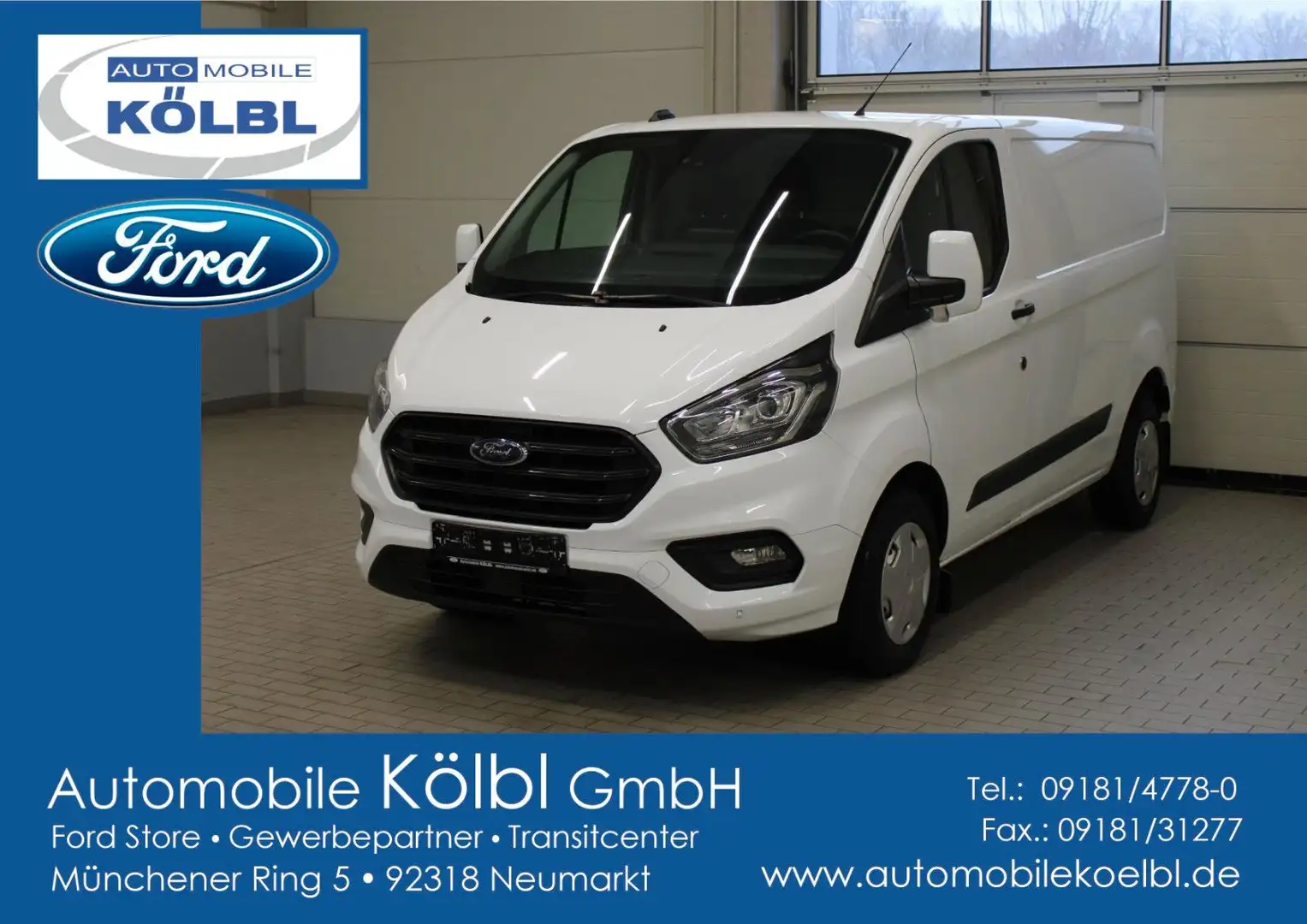 Ford Transit Custom Kasten Trend 300L1, NAVI/KAMERA Blanc - 1