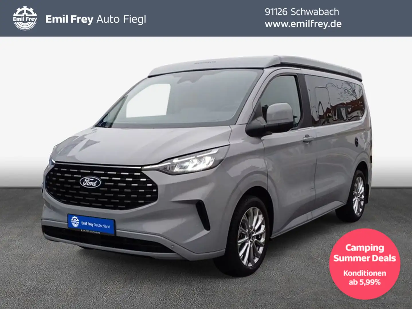 Ford Tourneo Custom Nugget Titanium 320 L1 VA  Autm. 12 Gris - 1