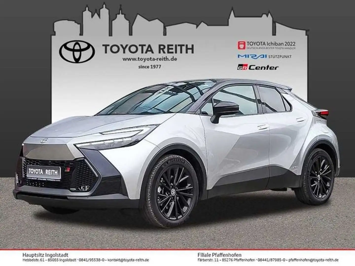 Toyota C-HR 2.0 Hybrid 4 x GR SPORT CVT HUD Navi Digitales Coc Silber - 1