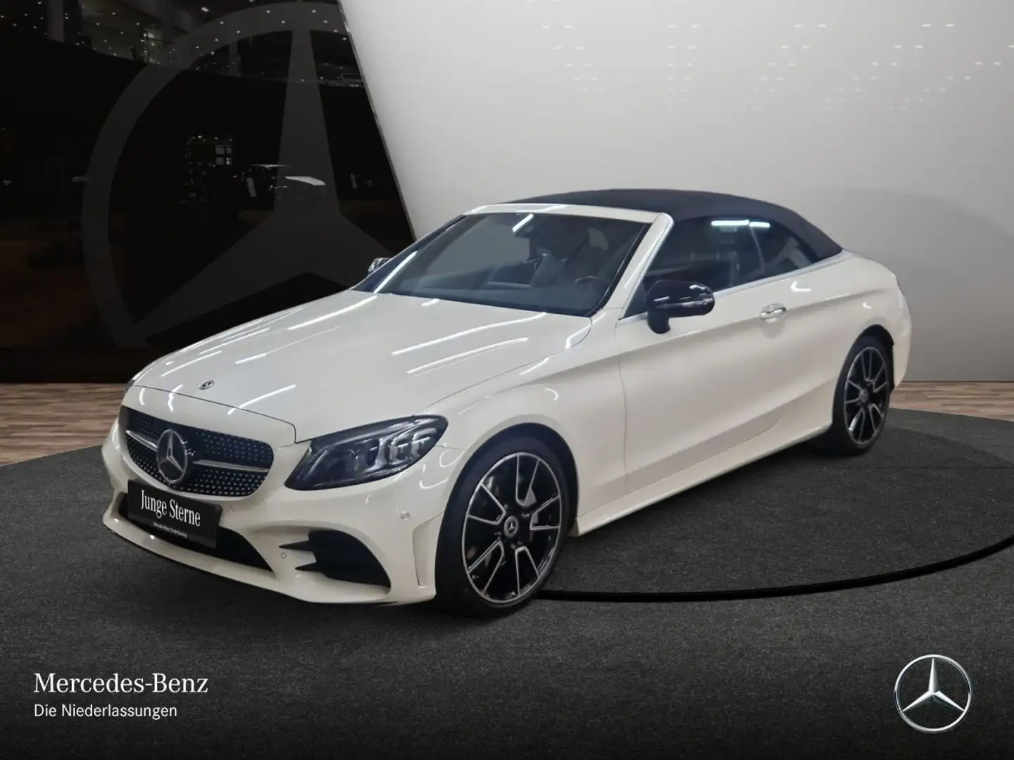 Mercedes-Benz C 400 Cabrio 4M AMG+NIGHT+MULTIBEAM+KAMERA+19"+9G Weiß - 2