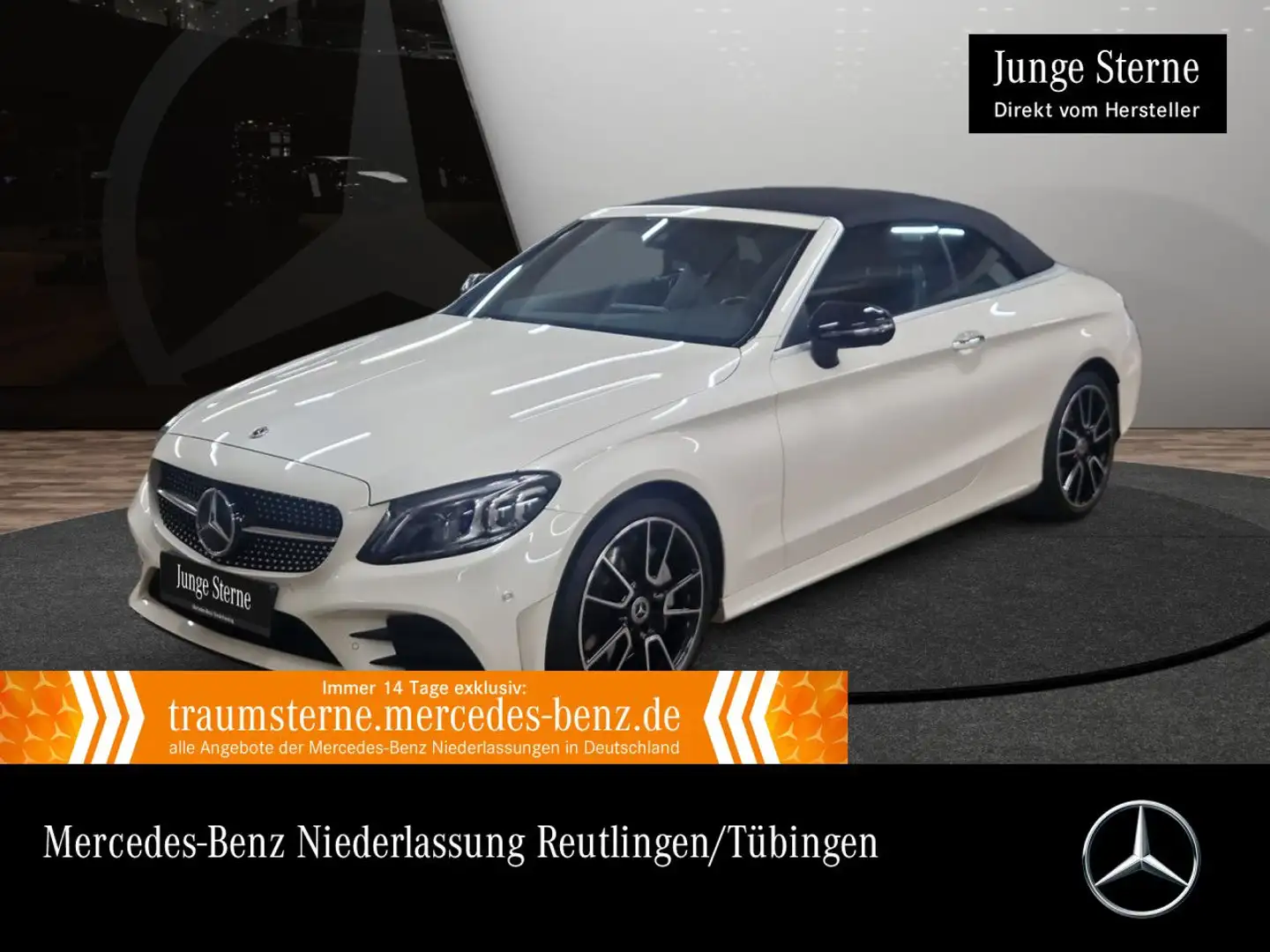 Mercedes-Benz C 400 Cabrio 4M AMG+NIGHT+MULTIBEAM+KAMERA+19"+9G Weiß - 1