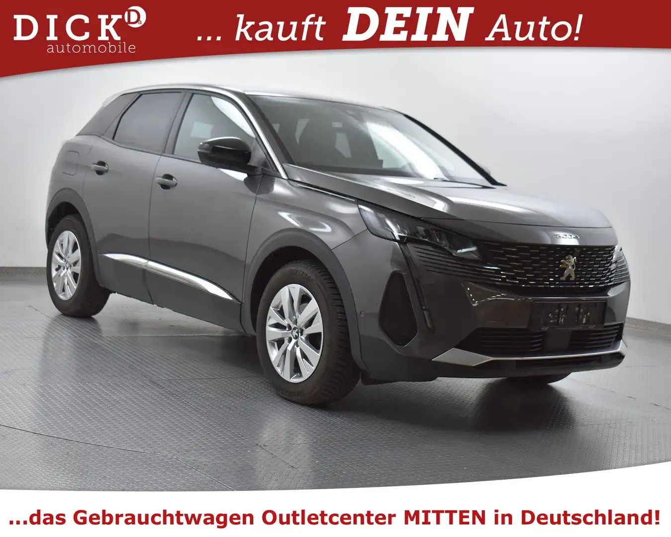 Peugeot 3008 1.5d Allure Pack VIRTU+KAM+AHK+ACC+LED+NAVI Grau - 1