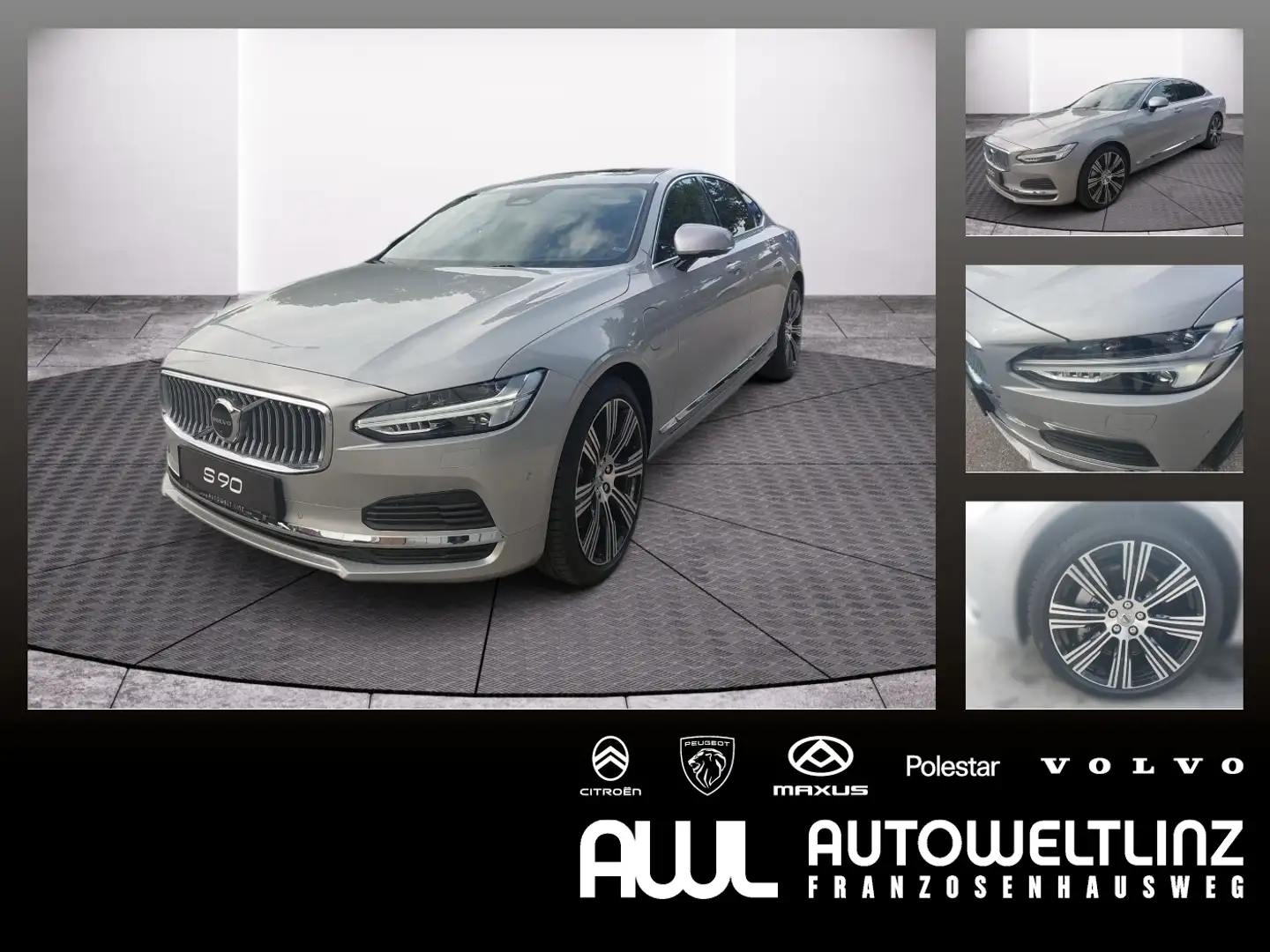 Volvo S90 T8 AWD Recharge PHEV *Vollausstattung* Plateado - 1