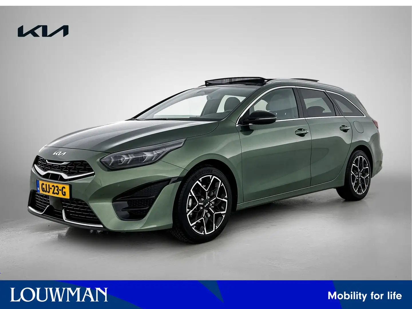 Kia Ceed SW / cee'd SW Sportswagon 1.5 T-GDi GT-Line Pano dak | volleder Groen - 1