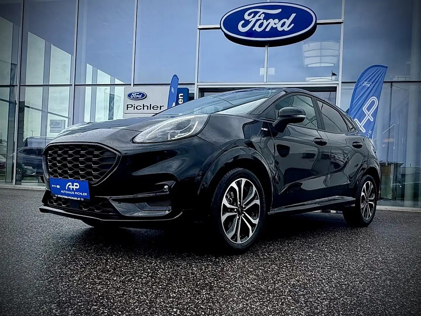 Ford Puma 1,0 EcoBoost Hybrid ST-Line TEMPOMAT/SITZHEIZUN... Schwarz - 2