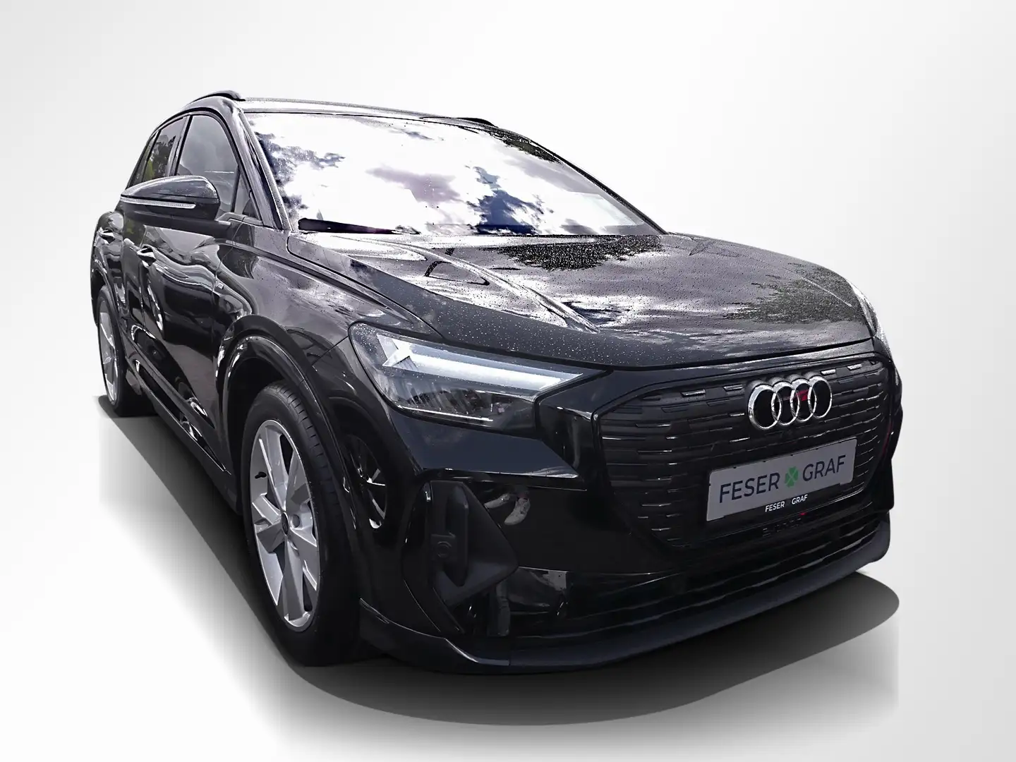 Audi Q4 e-tron 55 qu. S line Ext. AHK LED Navi Rüka Schwarz - 2