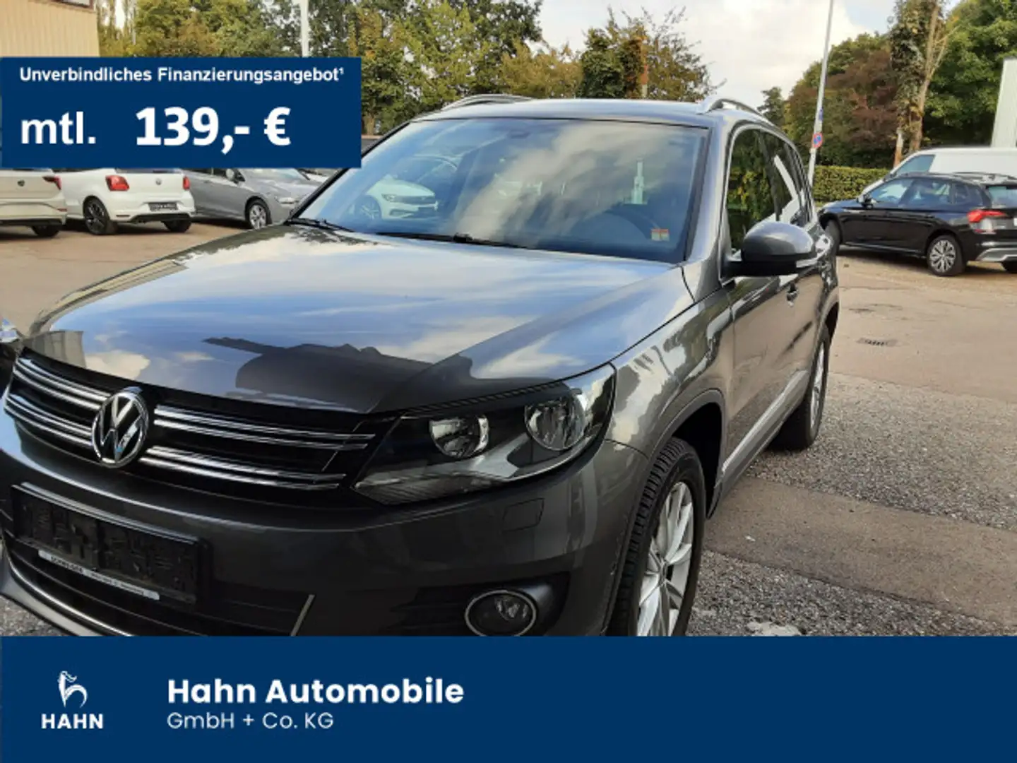 Volkswagen Tiguan Sport & Style 1.4TSI Navi Parklenkassiste Grau - 1