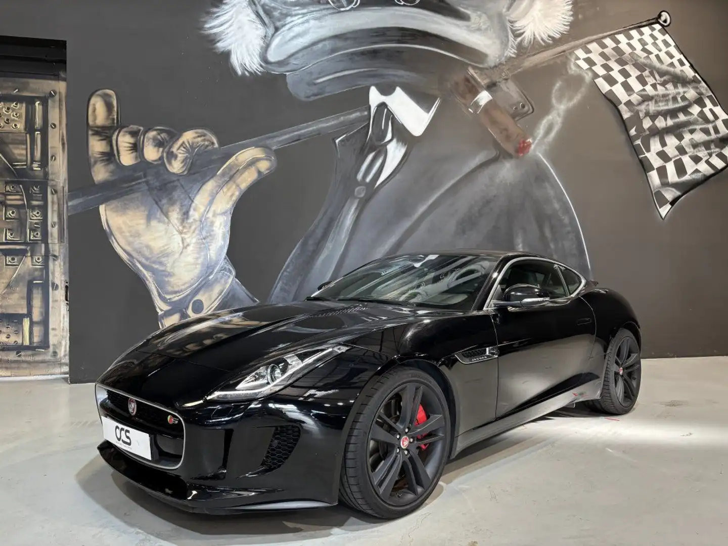 Jaguar F-Type 3.0 V6 S BVA8 Echappement Sport Toit Panoramique Noir - 2