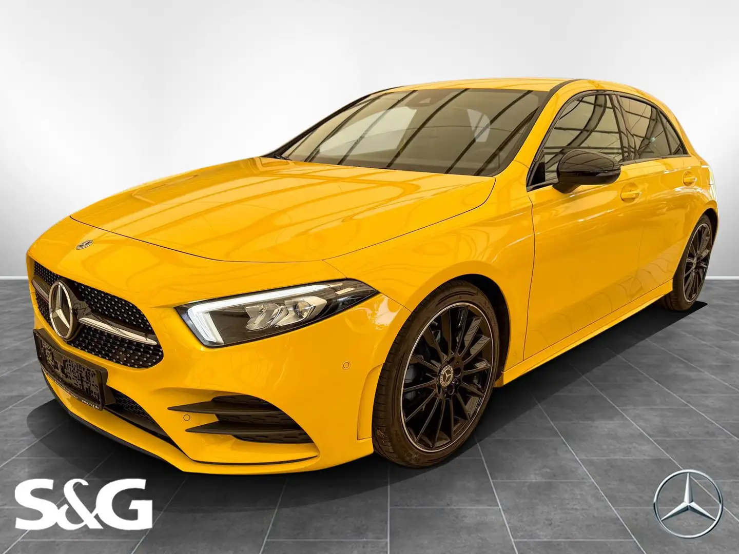 Mercedes-Benz A 180 Kompaktlimousine AMG Spurhalte+Parktronic+ Žlutá - 1