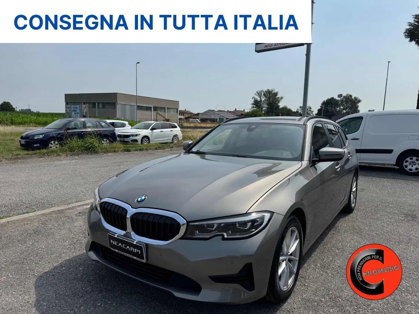 BMW 318 D 48V TOURING AUT/ ADVANTAGE-NAVI-CAR PLAY-CRUISE- Grigio - 1