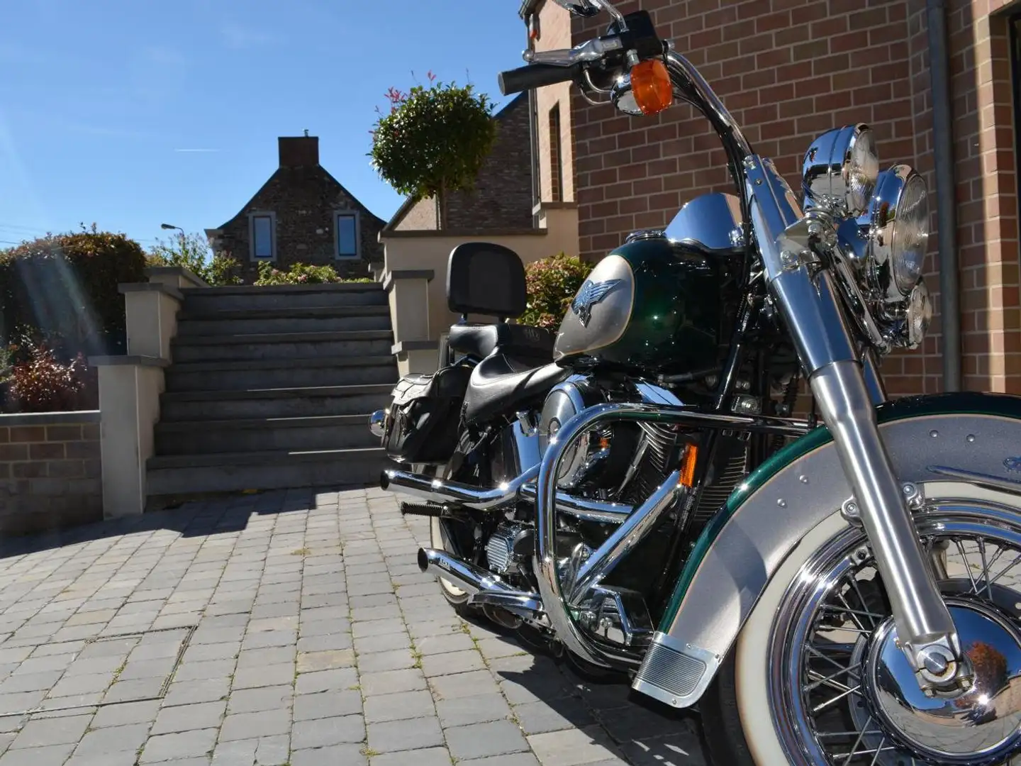 Harley-Davidson Heritage Softail 1996 Vert - 2