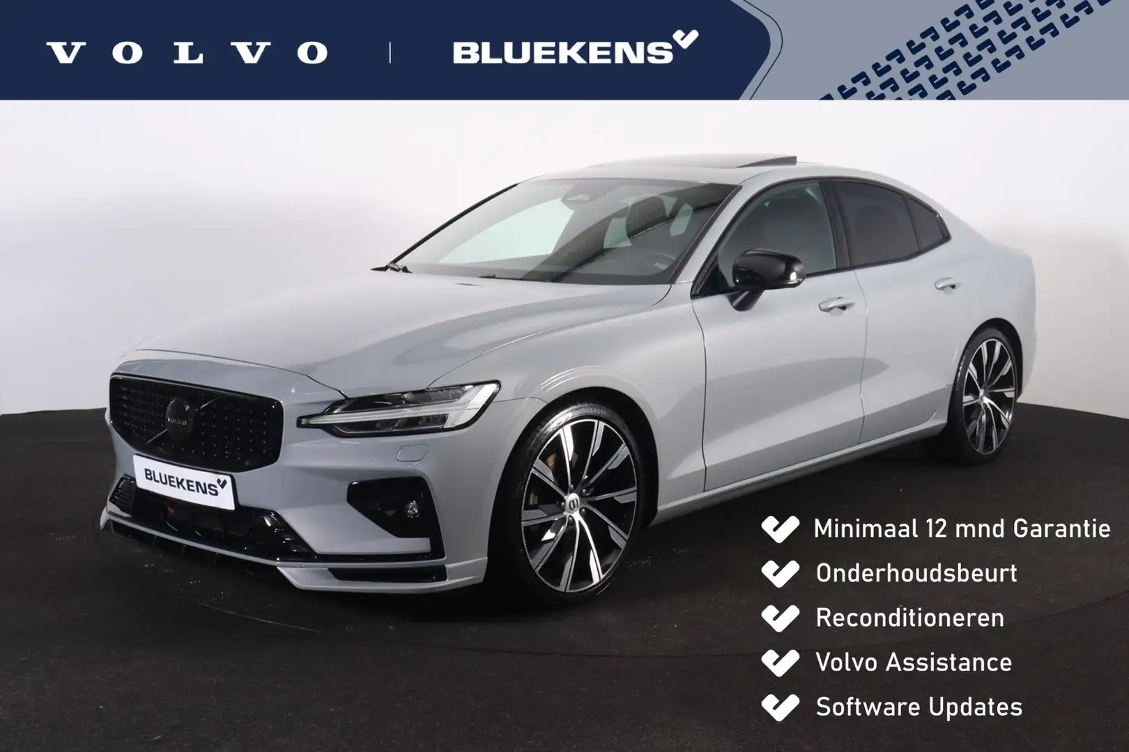 Volvo S60 B4 Plus Dark - Panorama/schuifdak - IntelliSafe As Grijs - 1