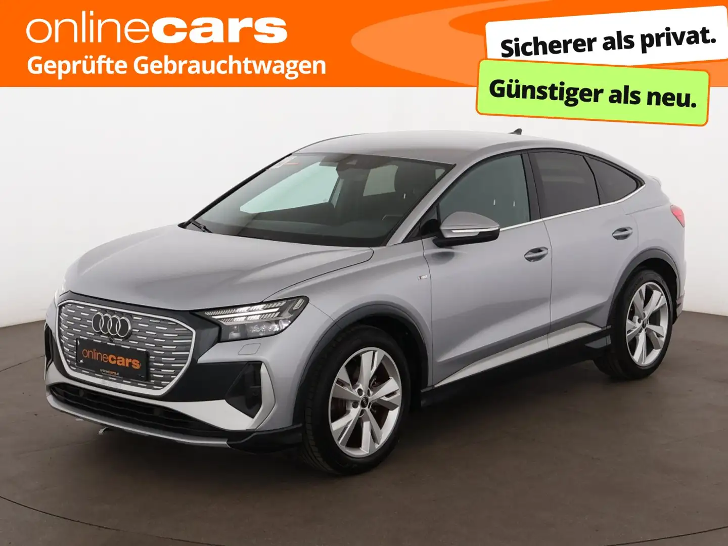 Audi Q4 e-tron SB 35 S-Line 55kWh Aut MATRIX NAVI TEMP Silber - 1