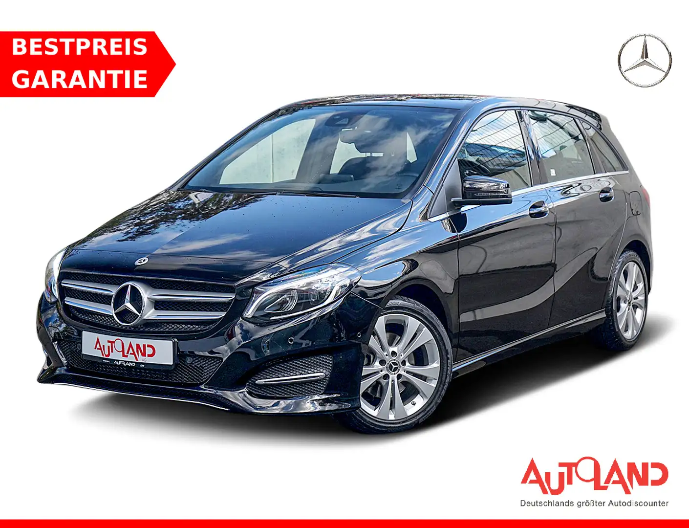 Mercedes-Benz B 220 B220 4Matic LED Klima LED Navi Totwinkel AHK USB Schwarz - 1