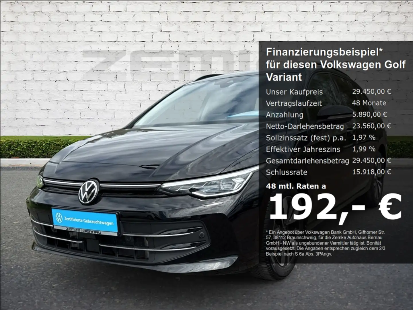 Volkswagen Golf Variant VIII 1.5 TSI Goal AHK-el. klappb. Navi Digitales C Schwarz - 1