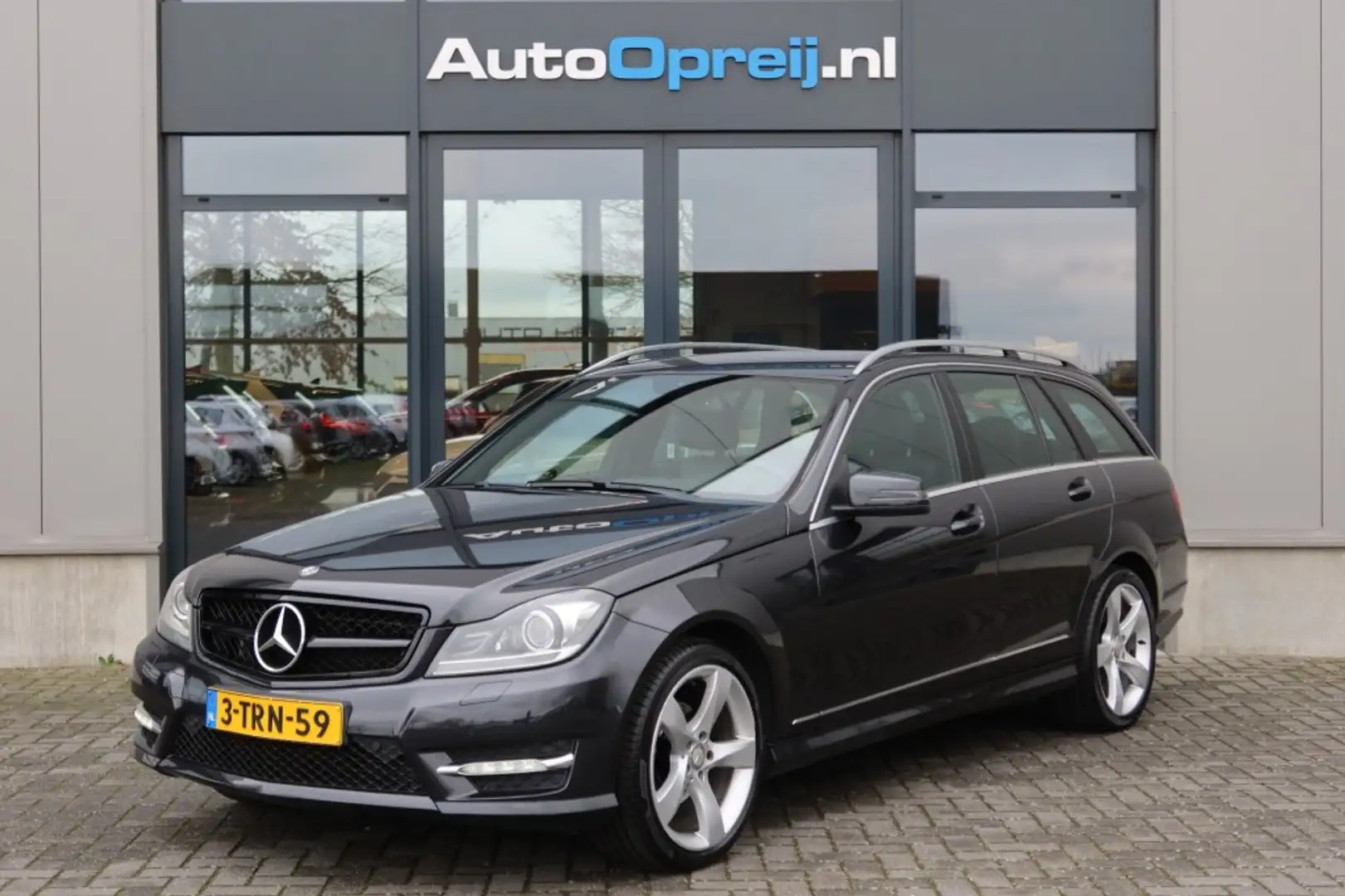 Mercedes-Benz C 180 C180 AUTOMAAT Ambition Avantgarde NAVI, Cruise, ha Schwarz - 1