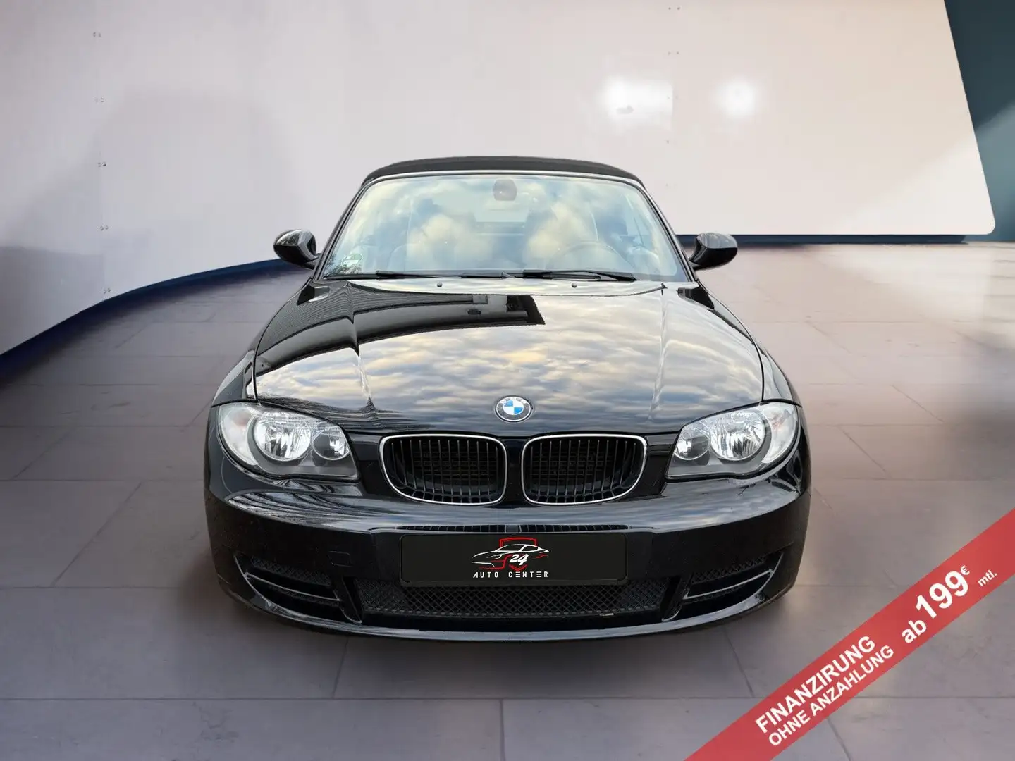 BMW 118 Cabrio/SHZ/PDC/Gepflegt/Teilleder Schwarz - 2