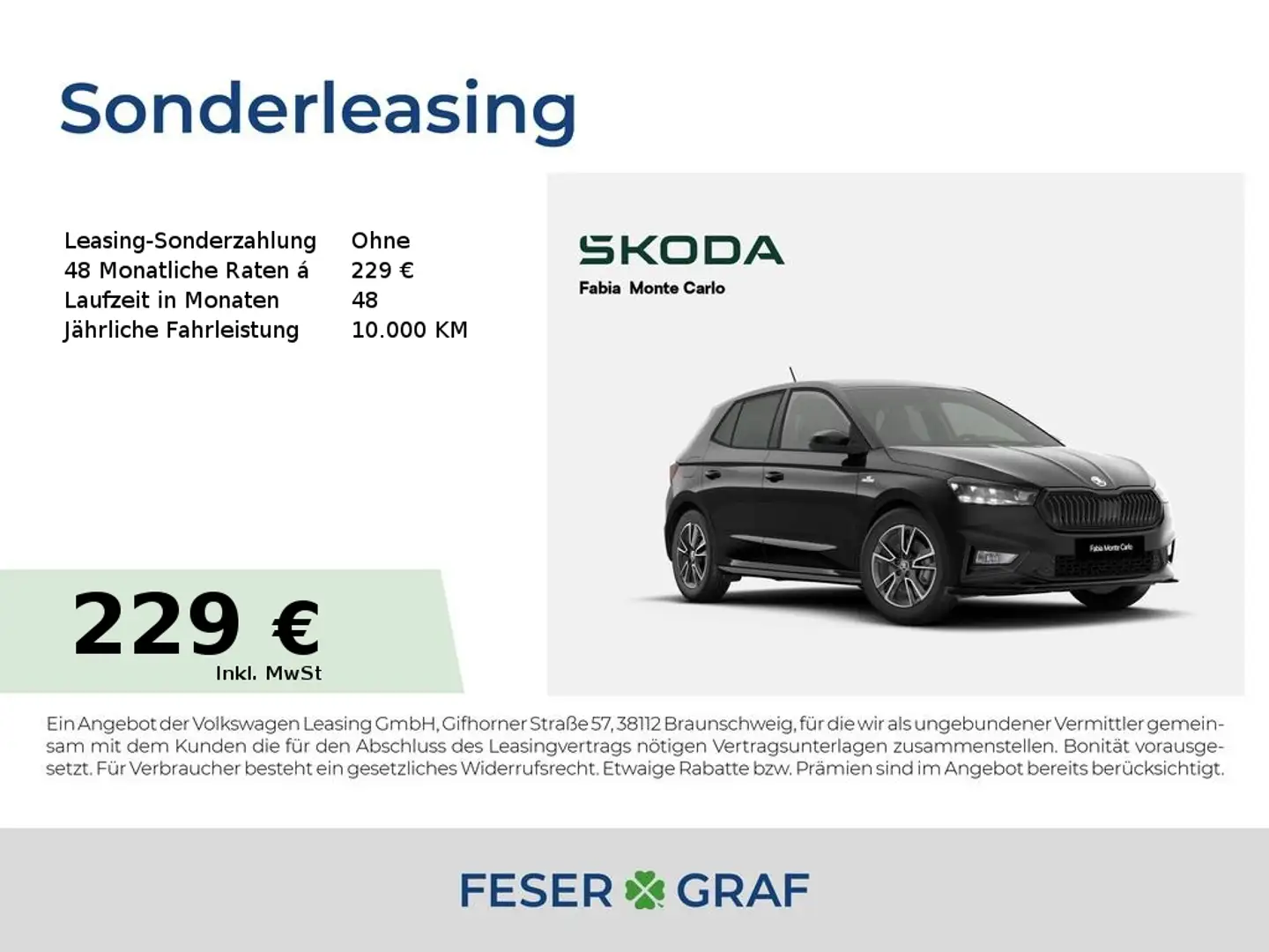 Skoda Fabia Monte Carlo 1,0 TSI 85 kW*SHZ*KAMERA*LED* Noir - 1