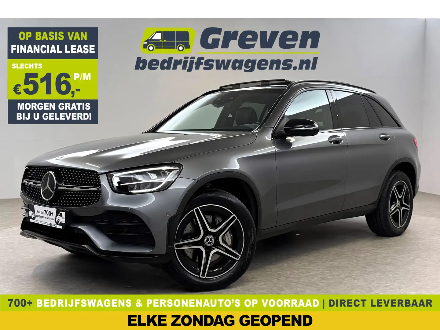 Mercedes-Benz GLC 300 300de 4MATIC Business Solution AMG | Pano | Sfeerv Gris - 1