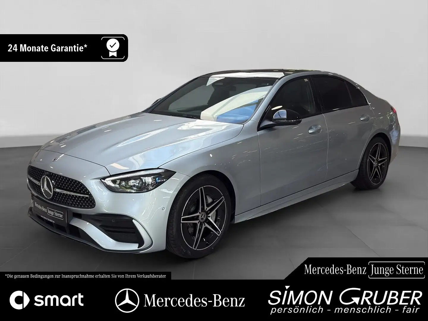 Mercedes-Benz C 200 AMG Night Pano Burm Memo 360 Digital Light Silber - 1